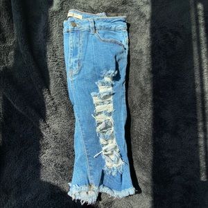 Distressed bermudas